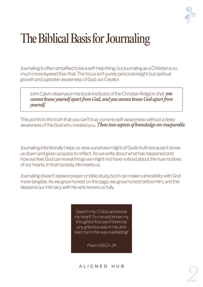 Journaling With Purpose: A Guide to Journaling as a Christian